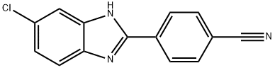 4-(5-CHLORO-1H-BENZIMIDAZOL-2-YL)BENZONITRILE Structure