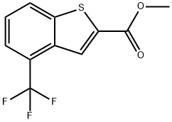 METHYL 4-(TRIFLUOROMETHYL)-1-BENZOTHIOPHENE-2-CARBOXYLATE Structure
