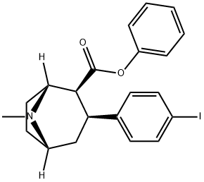 3-(4-iodophenyl)tropan-2beta-carboxylic acid phenyl ester Structure