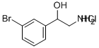 2-AMINO-1-(3-BROMOPHENYL)ETHANOL HYDROCHLORIDE Structure