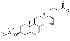 (3β)-3-[(tert-ButyldiMethylsilyl)oxy]-chola-5,7-dien-24-oic Acid Methyl Ester 구조식 이미지