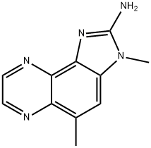 2-AMINO-3,5-DIMETHYLIMIDAZO(4,5-F)QUINOXALINE Structure