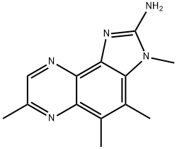2-AMINO-3,4,5,7-TETRAMETHYLIMIDAZO(4,5-F)QUINOXALINE Structure
