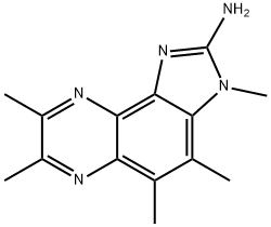 2,AMINO-3,4,5,7,8-PENTAMETHYLIMIDAZO(4,5-F)QUINOXALINE Structure