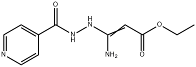 ETHYL 3-AMINO-3-(2-ISONICOTINOYLHYDRAZINO)ACRYLATE Structure