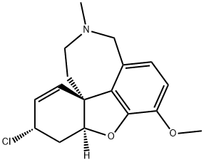 (3α)-3-데옥시-3-클로로갈란타민 구조식 이미지