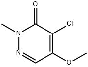 4-CHLORO-5-METHOXY-2-METHYL-2,3-DIHYDROPYRIDAZIN-3-ONE Structure
