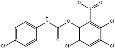 4-Chlorocarbanilic acid 3,4,6-trichloro-2-nitrophenyl ester Structure