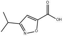 3-ISOPROPYLISOXAZOLE-5-CARBOXYLIC ACID 구조식 이미지