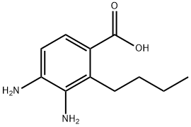 Benzoic acid, 3,4-diamino-2-butyl- (9CI) Structure