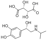 (S)-(+)-ISOPROTERENOL L(+)-BITARTRATE Structure