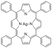 메조-테트라페닐포르피린-Ag(II) 구조식 이미지