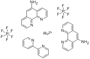 Bis(2,2'-bipyridine)-(5-aminophenanthroline)ruthenium bis(hexafluorophosphate) Structure