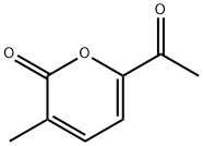 2H-Pyran-2-one, 6-acetyl-3-methyl- (9CI) Structure