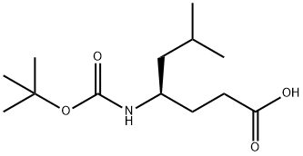 (R)-4-(BOC-AMINO)-6-METHYLHEPTANOIC ACID Structure