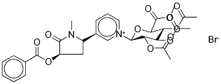 trans-3'-벤조일옥시코티닌2,3,4-Tri-O-아세틸-N-β-D-글루쿠로나이드메틸에스테르BroMide 구조식 이미지