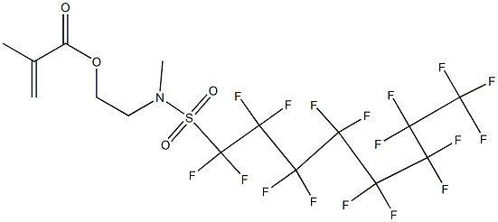 2-[[(heptadecafluorooctyl)sulphonyl]methylamino]ethyl methacrylate  Structure