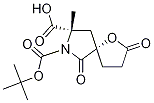 1-Oxa-7-azaspiro[4.4]nonane-7,8-dicarboxylic acid, 2,6-dioxo-, 7-(1,1-diMethylethyl) 8-Methyl ester, (5S,8S)- 구조식 이미지