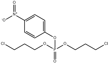 비스(3-클로로프로필)p-니트로페닐인산염 구조식 이미지