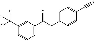 2-(4-CYANOPHENYL)-3'-TRIFLUOROMETHYLACETOPHENONE Structure