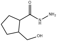Cyclopentanecarboxylic  acid,  2-(hydroxymethyl)-,  hydrazide Structure