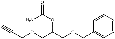 Carbamic acid 2-(benzyloxy)-1-(2-propynyloxymethyl)ethyl ester 구조식 이미지