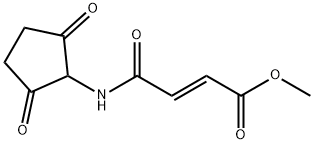 (E)-4-[(2,5-디옥소시클로펜틸)아미노]-4-옥소-2-부텐산메틸에스테르 구조식 이미지