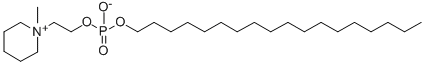 octadecyl-(2-(N-methylpiperidino)ethyl)phosphate Structure