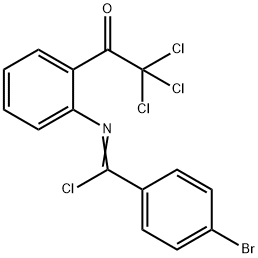 벤젠카르복스이미도일클로라이드,4-브로모-N-[2-(트리클로로아세틸)페닐]-(9CI) 구조식 이미지