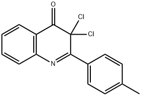 4(3H)-Quinolinone,  3,3-dichloro-2-(4-methylphenyl)- Structure