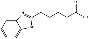 5-(1H-BENZOIMIDAZOL-2-YL)-펜탄산 구조식 이미지