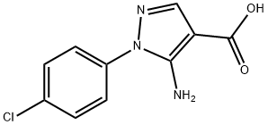 5-AMINO-1-(4-CHLORO-PHENYL)-1H-PYRAZOLE-4-CARBOXYLIC ACID Structure