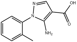 5-AMINO-1-O-TOLYL-1H-PYRAZOLE-4-CARBOXYLIC ACID Structure