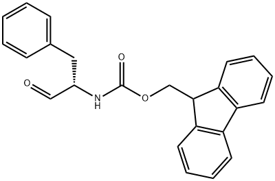 9H-Fluoren-9-ylmethylN-[(2S)-1-oxo-3-phenylpropan-2-yl]carbamate Structure