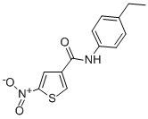 N-(4-Ethylphenyl)-5-nitro-3-thiophenecarboxamide Structure