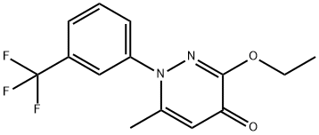 3-ethoxy-6-methyl-1-[3-(trifluoromethyl)phenyl]pyridazin-4-one 구조식 이미지