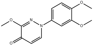 1-(3,4-Dimethoxyphenyl)-3-methoxy-4(1H)-pyridazinone Structure