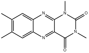 1,3,7,8-Tetramethylbenzo[g]pteridine-2,4(1H,3H)-dione Structure