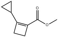 1-사이클로부텐-1-카복실산,2-사이클로프로필-,메틸에스테르(9CI) 구조식 이미지