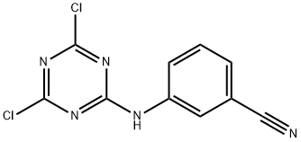 3-[(4,6-DICHLORO-1,3,5-TRIAZIN-2-YL)아미노]벤조니트릴 구조식 이미지