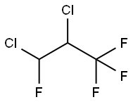 2,3-DICHLORO-1,1,1,3-TETRAFLUOROPROPANE Structure