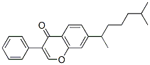 7-(6-methylheptan-2-yl)-3-phenyl-chromen-4-one Structure