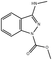 1H-인다졸-1-카르복실산,3-(메틸아미노)-,메틸에스테르(9CI) 구조식 이미지