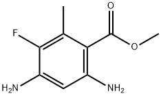 Benzoic acid, 4,6-diamino-3-fluoro-2-methyl-, methyl ester (9CI) Structure