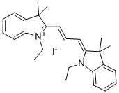 1,1'-DIETHYL-3,3,3',3'-TETRAMETHYLINDOCARBOCYANINE IODIDE Structure