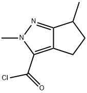 3-Cyclopentapyrazolecarbonylchloride,2,4,5,6-tetrahydro-2,6-dimethyl-(9CI) Structure
