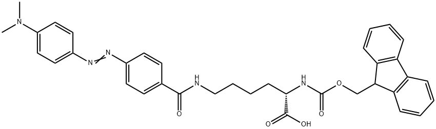 N(ALPHA)-FMOC-N(EPSILON)-DABCYL-L-LYSINE Structure