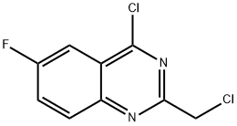 퀴나졸린,4-CHLORO-2-(클로로메틸)-6-FLUORO- 구조식 이미지