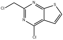 4-chloro-2-(chloromethyl)thieno[2,3-d]pyrimidine Structure