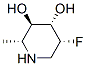 3,4-Piperidinediol,5-fluoro-2-methyl-,[2R-(2alpha,3beta,4alpha,5alpha)]-(9CI) Structure